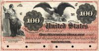 p61 from United States: 100 Dollars from 1861